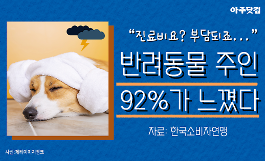 동물병원? 부담되죠 반려견·반려묘, 반려동물 주인 92%가 느꼈다 [카드뉴스]