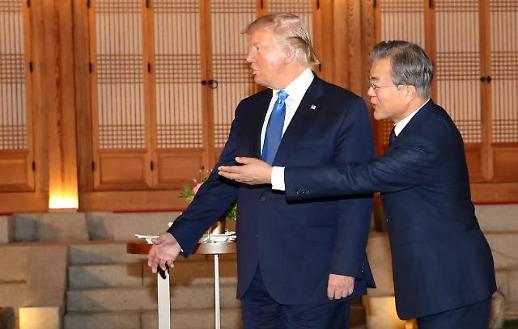 [슬라이드 화보] 서울서 하룻밤 보낸 트럼프, DMZ서 김정은 국방위원장 만날까? 