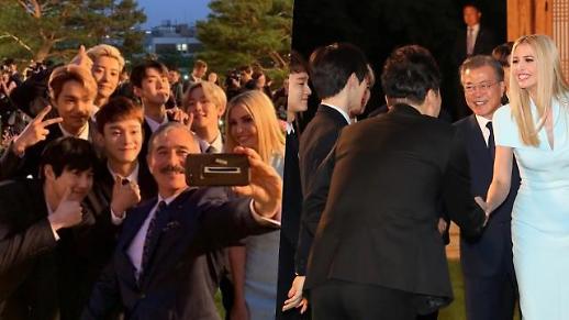 [슬라이드 화보] 엑소와 셀카 찍는 이방카