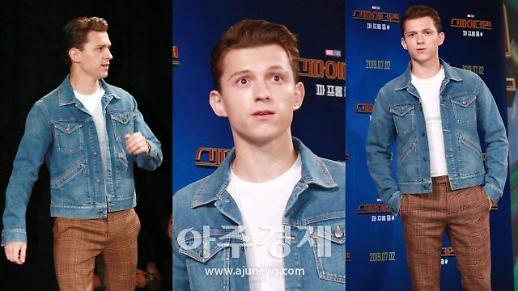 [슬라이드 화보] 톰 홀랜드, 한국 찾은 스파이더맨 (스파이더맨 : 파 프롬 홈)