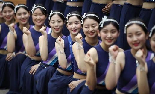 [슬라이드 화보] 꿀 미소 뚝뚝 ...광주세계수영대회 시상식 예행연습