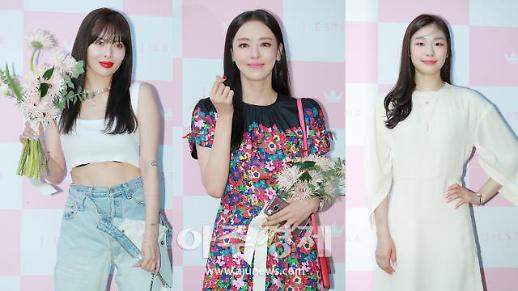 [슬라이드 화보] ​제이에스티나, 브랜드 리뉴얼…조엘 컬렉션 출시 기념 현아-이다희-김연아 초청 포토행사 진행