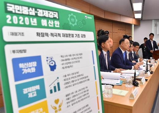 [2020년 예산안] 홍남기, 2020년 예산안, 경제 강국 구현 발판 될 것
