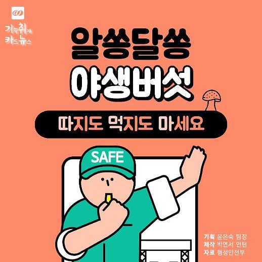 [카드뉴스] 수수하게 생겼다고 먹었다간 큰 일! 야생버섯 조심하세요