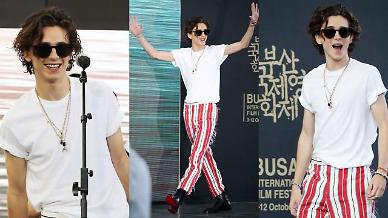 [슬라이드 화보] 한국팬 사랑에 빠진 티모시 샬라메...한국으로 이사 올래