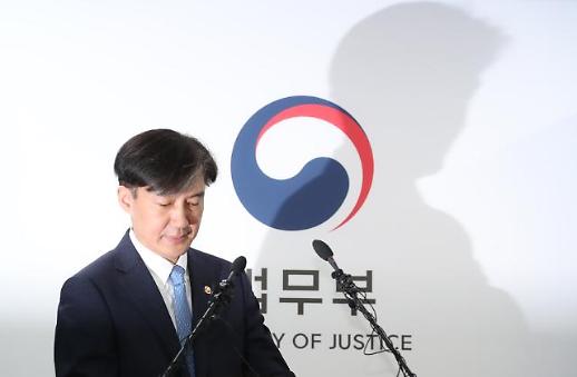 [슬라이드 화보] 조국 법무부장관 취임 35일 만에 전격 사퇴...출근에서 사퇴까지 너무 길었던 하루