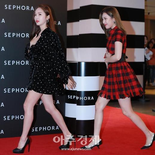 [슬라이드 화보] 제시카-선미, 군살 1도 없는 우월한 각선미