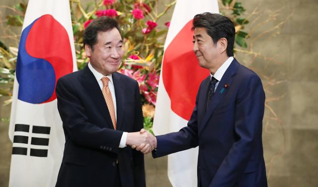韩国总理李洛渊结束日本之行回国