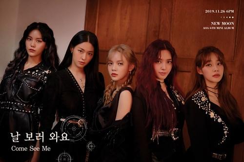 AOA comes back as five-piece act with 6th mini-album New Moon