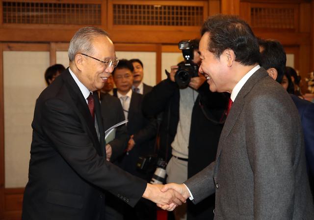 韩国总理李洛渊接见中国企业家代表团