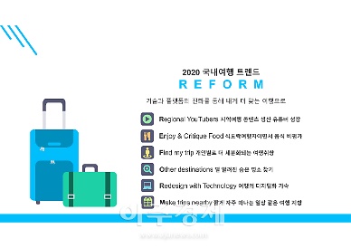 2020 국내여행 트렌드는 R·E·F·O·R·M