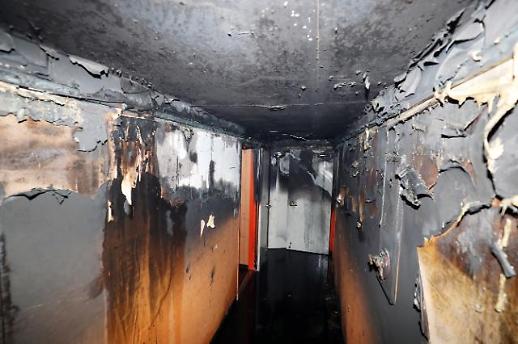 [슬라이드 화보] 광주 모텔서 방화 추정 화재 발생