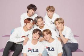 Apparel brand FILA releases first promotion image featuring BTS