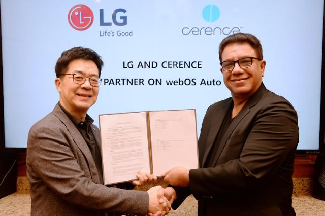 LG steps up push for car infotainment through partnership with Cerence