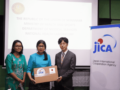 [NNA] JICA, 미얀마에 코로나19 검사키트 제공