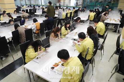 [포토] 성동구, 구내식당에서도 사회적 거리두기