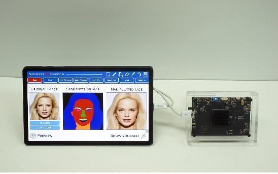 Researchers develop face correction system with new AI chip for mobile devices 