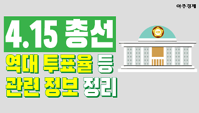 [4·15총선] '역대 총선 최고 투표율은?' 관련 정보 정리 [아주경제 차트라이더]