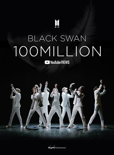 防弹《Black Swan》MV优兔播放量破亿