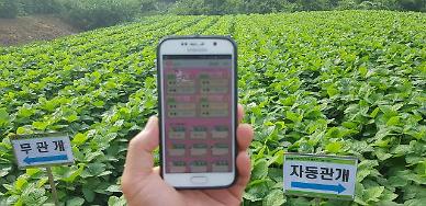 물대는 작업도 스마트폰으로 농진청, 자동 물대기 시스템 개발