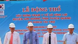KOICA Hàn quốc, tài trợ xây dựng trường học, trạm y tế tại Tuyên Quang
