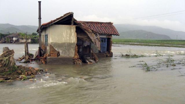 暴雨增加朝鲜洪灾风险 朝媒呼吁做好抗洪准备