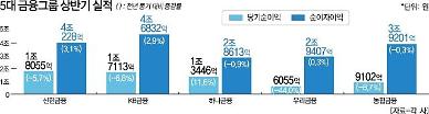 금융지주, 상반기 실적 선방에도 앞날 불안