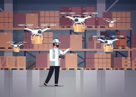 ​Hàn Quốc trình diễn dịch vụ giao hàng tạp hóa bằng máy bay không người lái và robot tự động