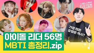 [아이돌 키워드] 아이돌 그룹 리더 56명 MBTI 총정리…가장 많은 유형은?