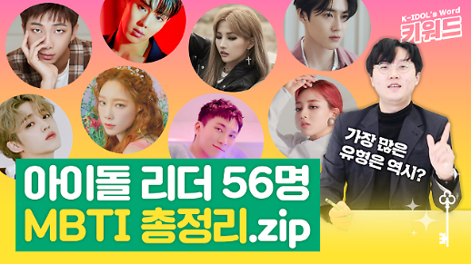 [아이돌 키워드] 아이돌 그룹 리더 56명 MBTI 총정리…가장 많은 유형은?