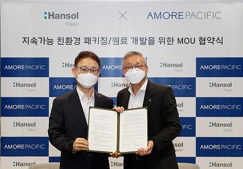 Amorepacific ties up with Hansol to develop cellulose-based cosmetics raw materials