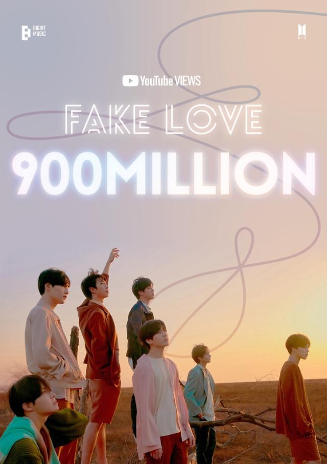 《Fake Love》成为第四支BTS播放量过9亿MV