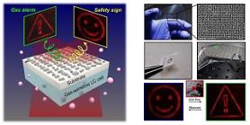 Researchers develop tiny wearable metasurface gas sensor for holographic visual alarms