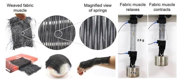 Researchers develop fabric muscle technology for wearable robots