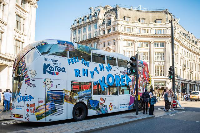 韩国旅游宣传巴士亮相伦敦