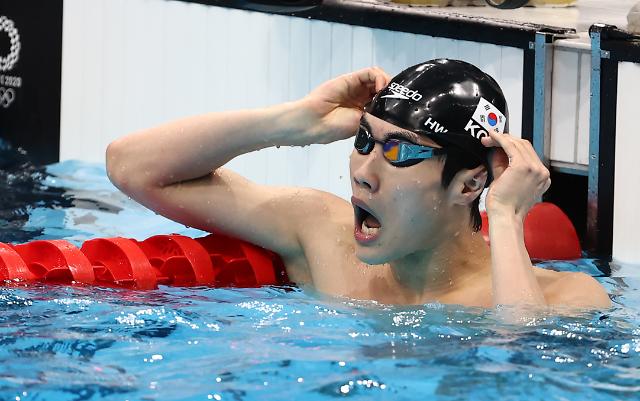 ​[도쿄올림픽 2020] 수영 남자 100ｍ 자유형 결승서 5위 기록한 황선우