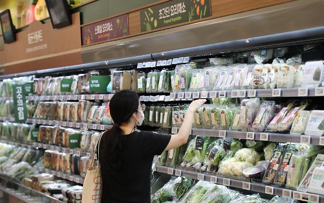 “1kg菠菜120块！” 韩二季度食品价格涨幅居OECD第三