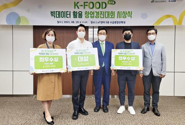 한국농수산식품유통공사, K-FOOD 빅데이터 우수 창업아이디어 8편 선정