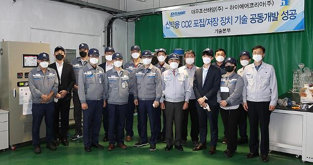 Daewoo shipyard develops technology to collect and store CO2 using ammonia-water sorbent