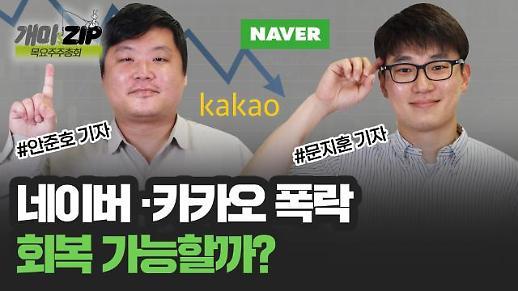 [아주 리플레이] 개미.ZIP Live 잘 나가던 카카오·네이버 폭락, 회복 가능할까