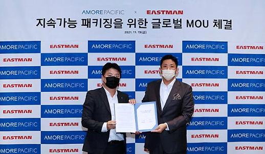 [NNA] 아모레퍼시픽, 포장재로 이스트만 재활용 플라스틱 조달