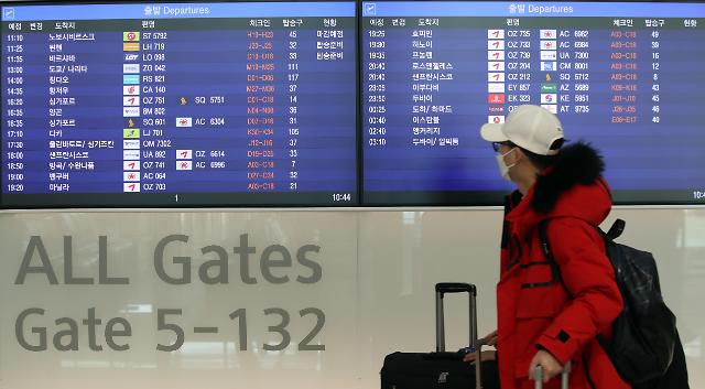 本月17日起自韩赴华人员乘机前增加一次核酸检测