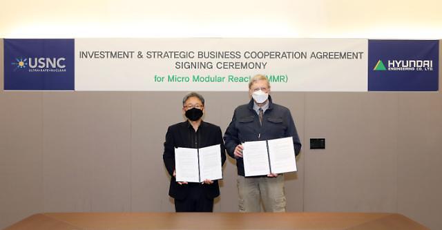 Hyundai Engineering makes equity investment in USNC to secure microreactor EPC rights