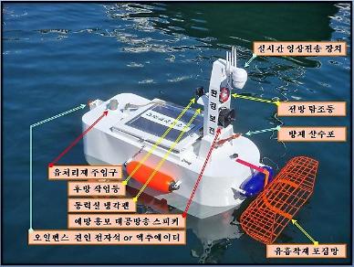 Busan Coast Guard develops unmanned cleaning robot for dangerous missions in shallow waters