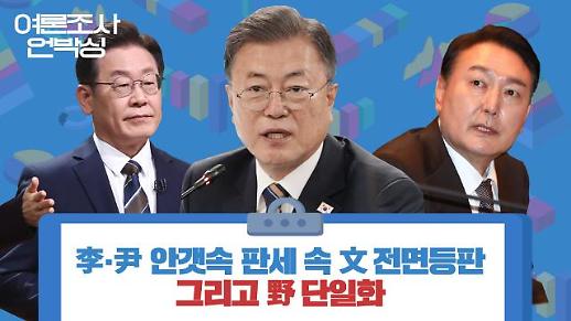 [배종찬의 여론조사 언박싱 LIVE] 이재명·윤석열 안갯속 판세 속 문재인 대통령 전면등판, 그리고 야권 단일화