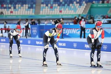 ​[2022 베이징 동계올림픽] 6위로 마친 스피드 스케이팅 남자 팀 추월