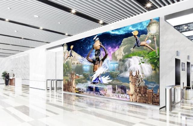 LG Electronics uses LED digital displays to integrate Blackdoves curated art