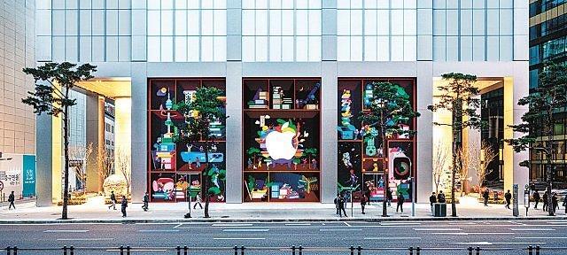 一年开两家直营店 苹果扩张在韩地盘明洞再添一店