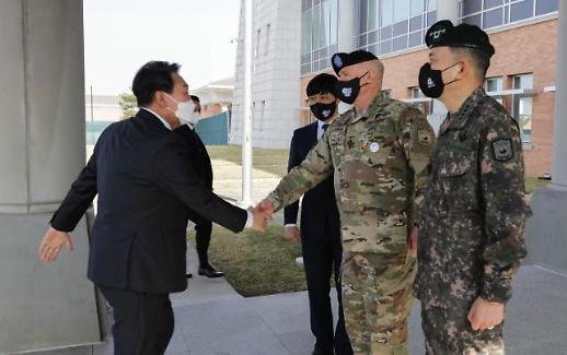 尹锡悦到访汉弗莱斯驻韩美军基地