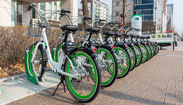 Public top bicycle system